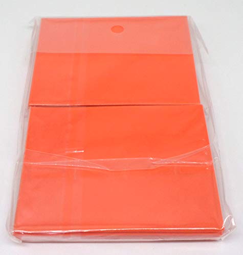 docsmagic.de 100 Double Mat Orange Card Sleeves Standard Size 66 x 91 - Bustine - PKM MTG