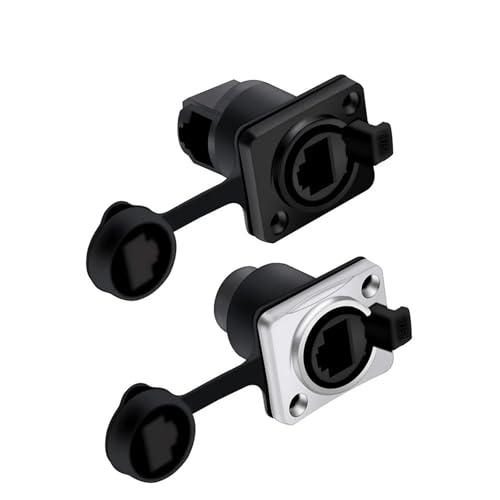 Conectores RJ45 hembra de 4 vías para ampliar conexiones Ethernet