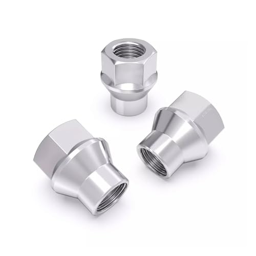 Image of 24pcs Open ET Lug Nuts 7 /16-20 Thread 1.07 inch Height Cone Seat, Chrome