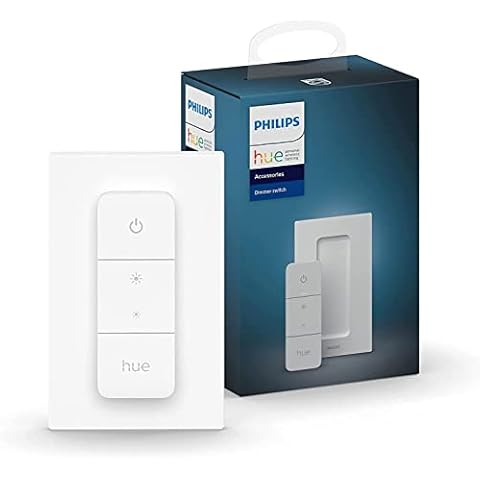 Philips Hue Smart Wireless Dimmer Switch V2 (Installation-Free, Exclusive for Philips Hue Lights) For Indoor Home Lighting, Living room, Bedroom Cover
