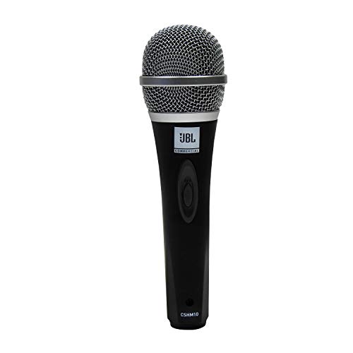 JBL Commercial CSHM10 Handheld Dynamic XLR Unidirectional Microphone With On/Off Switch (Cable Not Included) Black, Medium (Image - 1)