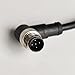 FOWIUNYE M12 5 Pins Male to Female Connector Cable, A Code Right Angle Molding Cable Female to Male Aviation Sensor Electrical PVC Wire 125V 4A AC/DC Industrial Molded Wire AWG22（5Meter）