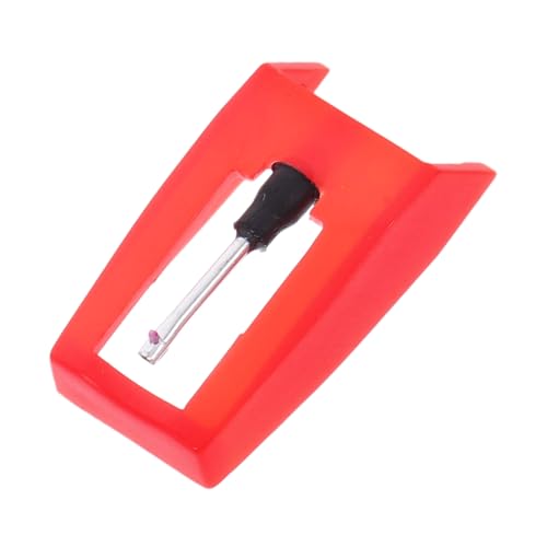 SUPVOX Aguja de Repuesto Roja para Tocadiscos Accesorios para Fonógrafos Reemplazo de Agujas para Tocadiscos de Vinilo para Coleccionistas de Música Casa