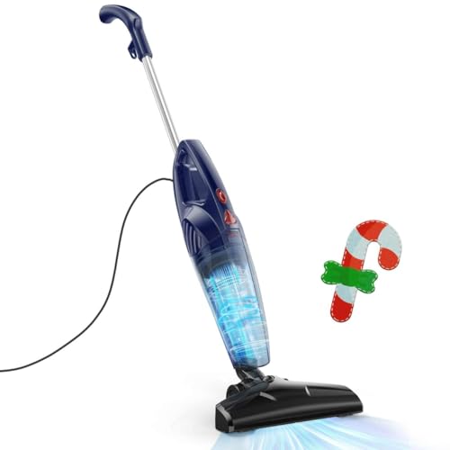 Aspiron Corded Vacuum Cleaner Powerful Suction Stick Vacuum Lightweight Bagless Canister Vacuum Cleaner, H13 HEPA Filter