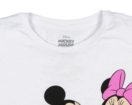 Disney Mickey Mouse Girl's Shirt Minnie Holding Hands Crewneck T-Shirt For Kids3