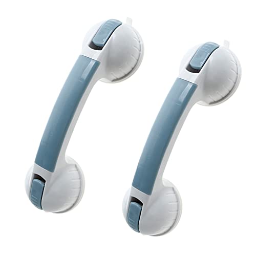 Kytpyi barre dappui wc, poignée ventouse, 2PCS Main Courante Imperméable et Antidérapante, Main Courante Adsorption sous Vide Forte, Outil auxiliaires pour personnes handicapées dans la salle de bain
