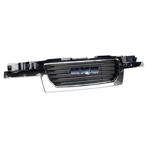 Image of Front Grille Chrome Shell Assembly With Black Insert Compatible with 2004-2012 Canyon Replaces GM1200530