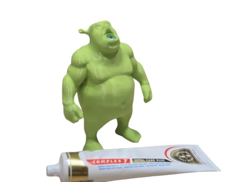 unny Ogre Toothpaste Topper | Squeezes Paste Out the Butt | Fits Standard Tubes Choose Any Color! Gag Gift & Bathroom Meme Decor (Glow in the Dark)