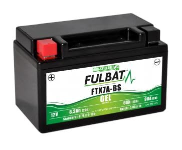 Batería FTX7A-BS Fulbat Gel 12V 90A para sustituir baterías descargadas sin líquido