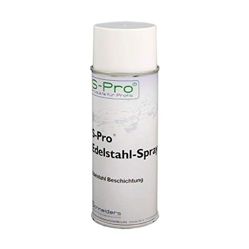 S-Pro Edelstahl-Spray Korrosionsschutz und Lackspray, Oberflächenbeschichtung Spray, Versiegelung, 1 x 400ml Dose im Set