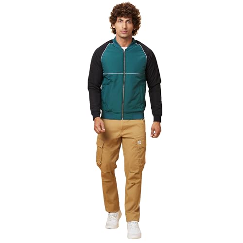 Image of Being Human Green Regular Fit Long Sleeves Men's Jacket Clothing