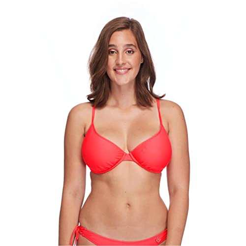 Body Glove Maillot de bain pour femme Smoothies Solo solide avec armatures D, D, D, E, F Cup - Rouge - D Cover
