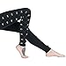 Ikevan Women Hyper Ultra Stretch Comfy Skinny Pants Fashion Gothic Lady Side Lace Up Leggings Black Skinny Pans Trousers