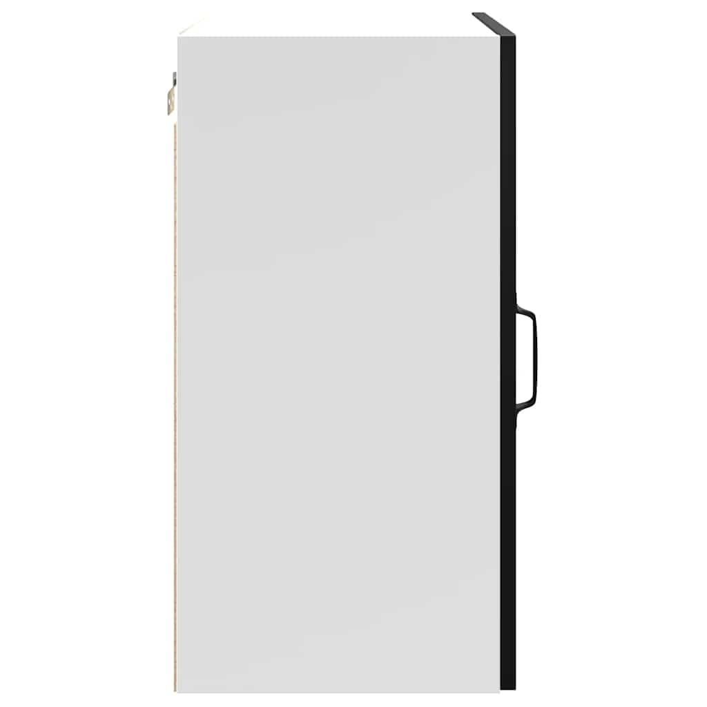 vidaXL Armario de Pared para Cocina Kalmar Madera de ingeniería Negra, Unidad de Pared de Cocina, gabinete para Pared de Cocina, gabinetes de Pared con Puertas