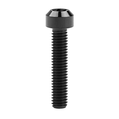 Image of Titanium Torx Square Head M6 x 10 15 20 25 30 35 40 45 50 60 65 70 80mm Screw Pack of 5 (Black, M6x30mm)