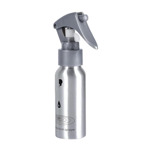 VIFER Flacon pulvérisateur Salon Spray cheveux Bouteille vide Coiffure Fleurs Plante Pulvérisateur D'eau 60/200/350/450ML, 1PC(#1 60ml Silver)