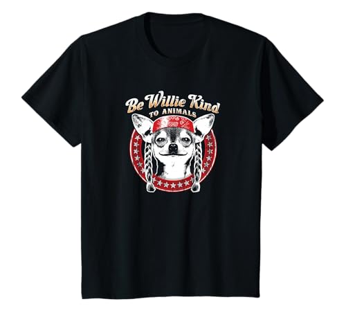 Kids Willie Nelson - Be Willie Kind to Animals Youth Tee T-Shirt