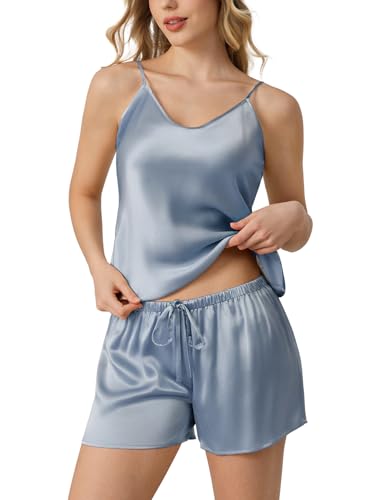 THXSILK V-Neck Silk Pajamas Set