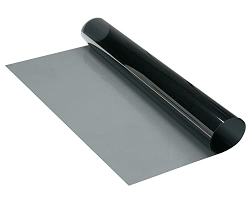 Image of FOLIATEC Window Tint Film for Car Windows, Blacknight Reflex Light, 51 x 400 cm + 76 x 152 cm, with ABG, 65% Blackout