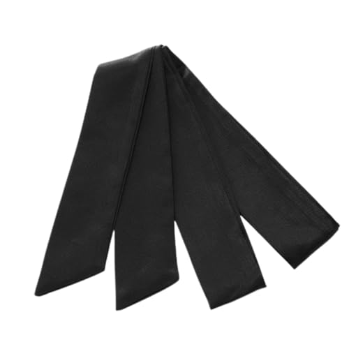 Black Satin Ribbon Long Sash Belt for Wedding Dress, Bridal Waist, Robe Replacement, Special Occasion Accessories for Women and Girls