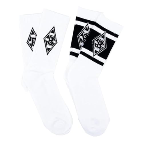 Borussia Mönchengladbach Sportsocken 2er Pack | 35-38 | Offizieller Fanartikel