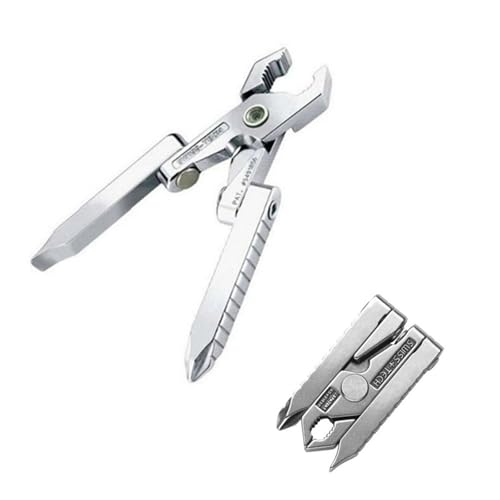 Mini alicates multiherramienta universales multifuncionales, multiherramienta de bolsillo pequeño con alicates, las mejores herramientas pequeñas multiusos todo en uno, alicates de acero inoxidable,