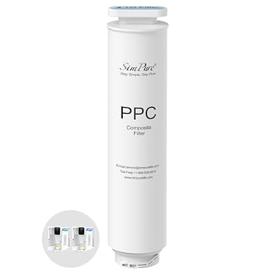 SimPure Y11 Series PPC Filter Replacement for Y10C-A and Y11C Countertop Reverse Osmosis System, 6 Months Lifetime