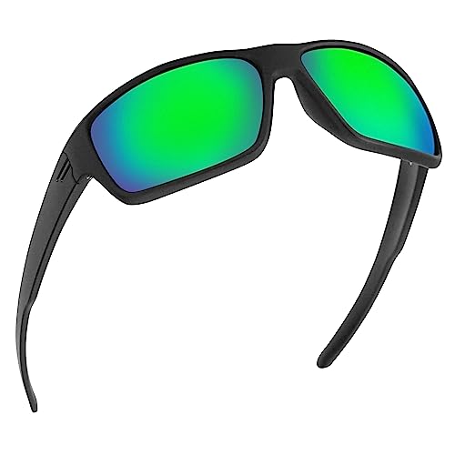 Image of TOROE Eyewear FIELD Wrap Around Sport Sunglasses With Polycarbonate Polarized Lenses, Lightweight TR90 Frame
