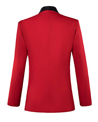 GATMSTZ Men Regular Fit One Button 2 Piece Suit Shawl Lapel Wedding Party Tuxedo2