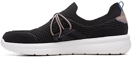 Clarks womens Ezera Run Loafer, Black Combi, 5.5 US | Image 4