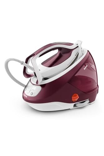 Tefal GV9220 Dampfb?gelstation 2600 W Durilium AirGlide Autoclean soleplate Burgund - Wei? (GV 9220)