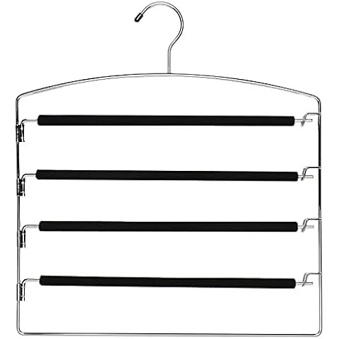 Whitmor Chrome Foam Slack Hanger Cover