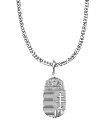 d'origine Armoiries de la Hongrie Chaîne Homme - Armoiries Hongroises (Acier Inoxydable), Acier inoxydable