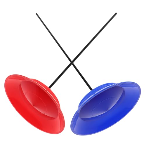 Garneck 2Sätze Drehende Jonglierteller Mit Stöcken Anfängerfreundliches Zirkusspielzeug Für Erwachsene Verlängerte Spinnzeit Und Ansprechende Performance Requisiten