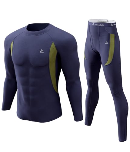 Image of CL convallaria Thermal Underwear Long Johns Set Mens Winter Gift Hunting Gear Sport Base Layer Bottom Top