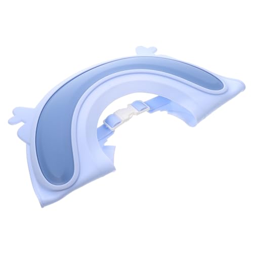 ZUNOXAZ ベビーシャワーハット 防水プラスチック調節可能洗頭帽 幼児用バスキャップ 耳保護付きキッズ入浴補助グッズ