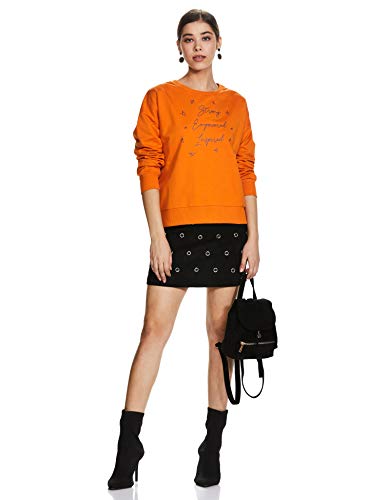 Image of Amazon Brand - Symbol Women's Cotton Blend Round Neck Regular Fit Sweatshirt (Pullover)