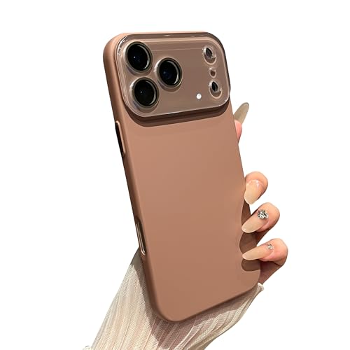 Évitez les rayures sur l'objectif iPhone 17 Pro grâce à cette protection complète marron compatible coque