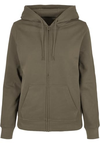 Sweat Capuche Femme Build Your Brand - Dites Adieu au Froid avec ce Zip Hoody Doux