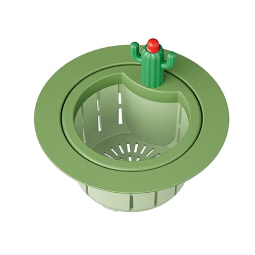 inbesk Cactus Kitchen Waste Strainer Press Release Draining Basket Multifunctional Green Cactus Sink Filter Net