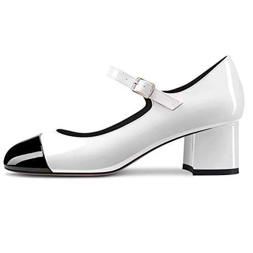 Castamere Mid Chunky Block Heel Round Cap Toe Mary Jane Pumps Prom Dress 2.0 Inches Heels4