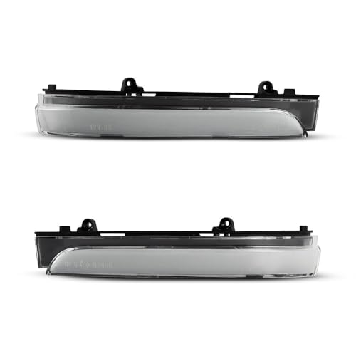 2 uds luz de señal giro espejo dinámica + DRL for GOL Geracao 6/7/8 2012-2020 FOX CROSSFOX GOLF VOYAGE G6 G7 POLO 2012-2013(Dynamic,Clear lens)