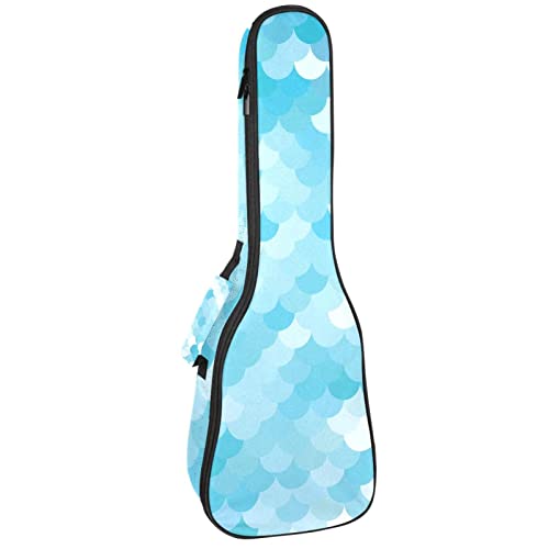 Sac étanche ukulélé ténor et housse rembourrée soprano motif sirène