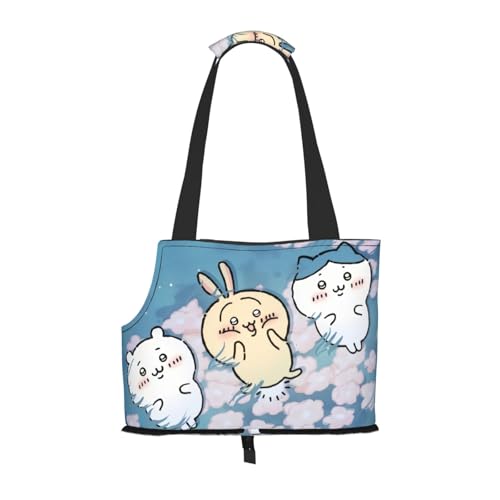 ペットキャリーバッグ ちいかわ ペットバッグ 猫 犬 小型ペット対応 通気性 折りたたみ式 多機能 大容量 軽量 手提げ 肩掛け ショルダーバッグ ペット用品 携帯便利 車載 旅行 通院 散歩 電車移動 外出用 飛び出し防止 プレゼント