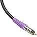 Blue Jeans Cable LC-1 Double-Shielded Low Capacitance Subwoofer Cable, 50 foot, Black