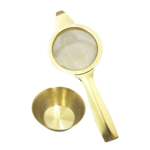 Colador de té de malla fina – Infusor de té para té suelto, colador de malla fina para té suelto, filtro de té de alta calidad, colador de acero inoxidable para harina, cócteles, zumos