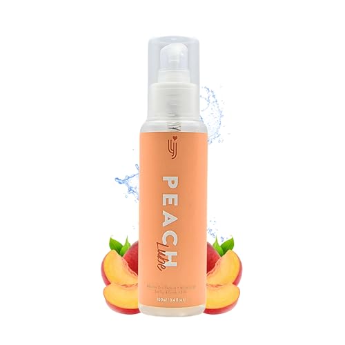 Loving Joy Lubricante sabor melocotón, Lubricante saborizado, Lubricantes y lamedores, Lubricante a base de agua, Tubo de gel lubricante, Lubricante saborizado Melocotón 100 ml (paquete de 1)