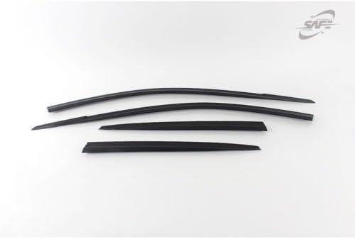 Smoked Tinted Window Visor Deflectors Sun Rain Wind Guard 4p for 2018 2019 Hyundai Kona