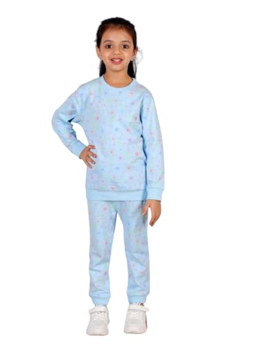 Image of The Mom Store Kids Sweatshirt With Joggers Set| Cotton With French Terry | Cute Prints | Warm | For Boys & Girls | Trendy Winter Sets For Kids | Hoodie And Sweatpant Set