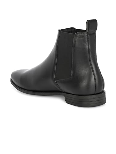 Image of EL PASO Men Faux Leather Casual Chelsea Boots